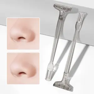 1pc Manual Hair Removal Tool, Double Headed for Nose Hair & Facial Hair Grooming - Home Beauty Tool, Nose Trimmer