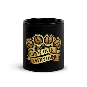 Mob Crew – Crew Over Everything Mug Black Glossy Mug