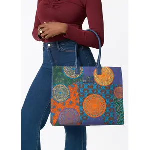 Aina Women's African Print Tote Bag (New Harvest Multipattern)
