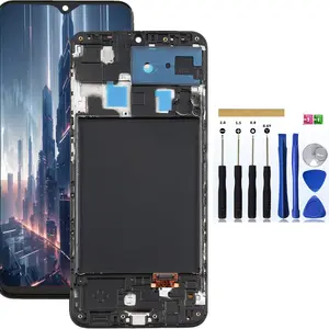 OLED/INCELL for Samsung A20 a205u LCD Screen Replacement for Samsung Galaxy a20 Screen Replacement LCD Display A205U A205W Touch Digitizer Assembly with Tools 6.4" (Black + Frame)
