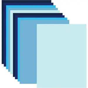 30 Sheets Blue Cardstock 8.5'' x 11'', 5 Assorted Blue Colors Card Stock Paper 90lb/250gsm for Festive Decor DIY Greeting Cards Arts and Crafts