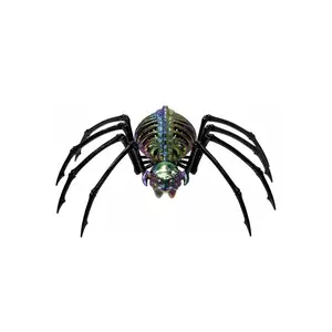 13 Inch Oil Slick Skeleton Spider Prop