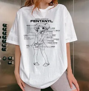 Fentanyl Madoka Shirt, Yuri Manga Merch, Viral Hilarious Tee, Anime Waifu, Gift for Lesbian, Magical Girls Apparel, Dark Humor Drugs Jokes