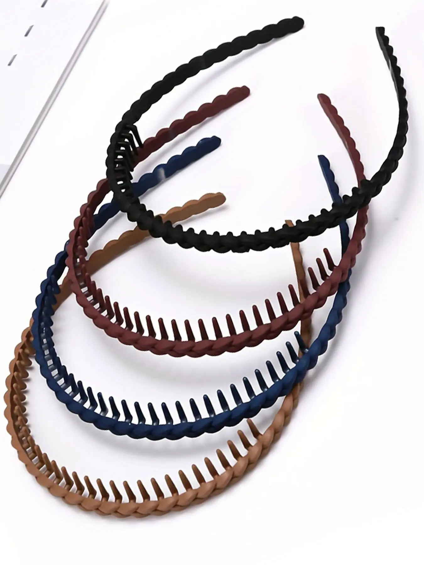 Solid Color Braid Design Hair Band, Braided Headband, Non Slip Hair Band, Fashion Hair Accessories for Women & Girls, Minimalist Headwear Suitable for Thick Hair, Fashion Headbands, Non Slip Hairbands