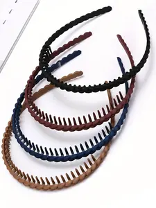 Solid Color Braid Design Hair Band, Braided Headband, Non Slip Hair Band, Fashion Hair Accessories for Women & Girls, Minimalist Headwear Suitable for Thick Hair