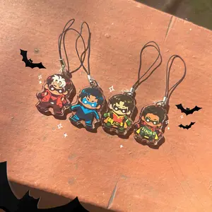 Bat Family Keychain | Tim, Jason, Damian + Grayson
