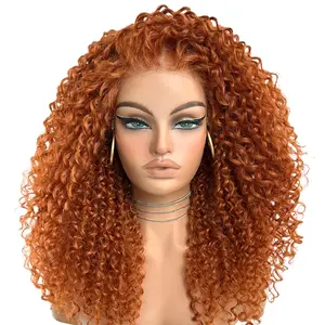 Kissgal  13x6 Synthetic Lace Front Wig  Pre Cut Glueless Curly Layered Wigs with Invisible Lace Wear and Go Wigs for Black Women