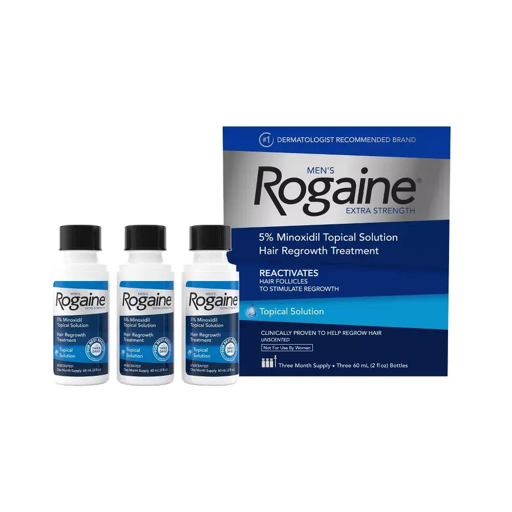 Rogaine Men's Hair Treatment Solution - Trial Size - 2 fl oz/3pk