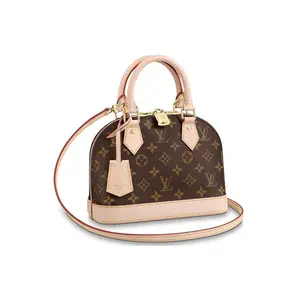 Louis Vuitton Alma BB Classic Monogram Women's Handbag - Coated Canvas, Leather-Trimmed Clamshell Design, Tan - Handbags for Women