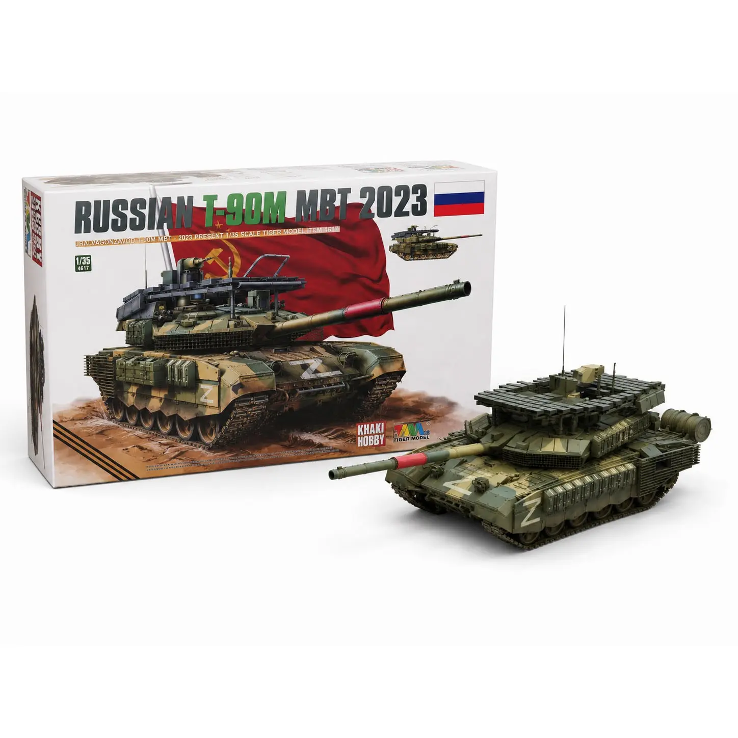 Tiger Model 4617 1/35 Russian T-90m Mbt Breakthrough Iii Military Model Kit, Detailed Scale Model, Collectible Model, Perfect for Collectors and Enthusiasts, Camo