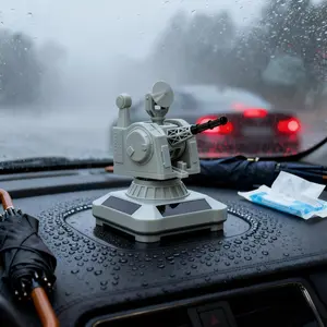 1PCS Solar Rotating Car Ornament Turret – Automatic Dashboard Decoration for Car Interior Accessories