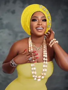 Women's Boho Style Turban Headscarf Cap, Wedding Party Festival Accessory, Christmas Gift Idea, Pure Color Multi-Layer Design