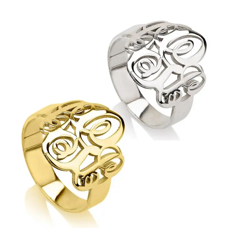 Script Monogram Ring