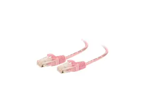 C2G 01192 Cat6 Slim Cable - Snagless Unshielded Slim Ethernet Network Patch Cable, Pink (5 Feet, 1.52 Meters)