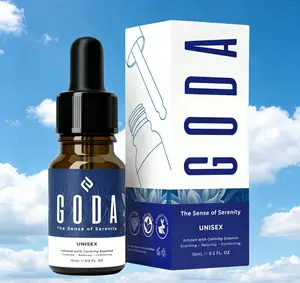 GODA For Her & Him Serenity Mini Unisex Perfume 15ml 0.50 Fl Oz, Calming Relaxing Floral Woody Scent with Lavender & Chamomile, Vegan Cruelty-Free Restoring Balancing Daily Portable Fragrance