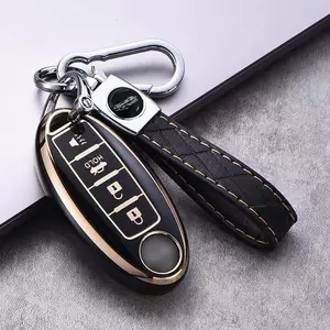 Car Remote Key Case, 4-key Smart Key Protector, TPU Car Key Cover, Universal Car Key Protective Case, Car Accessories Protector