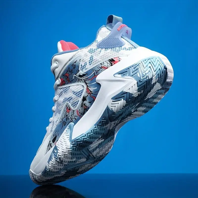 Men'sBasketballSneakersforOutdoorActivitiesComfortableLaceUpwithShockAbsorption Men'sBasketballSneakersforOutdoorActivitiesComfortableLaceUpwithShockAbsorption