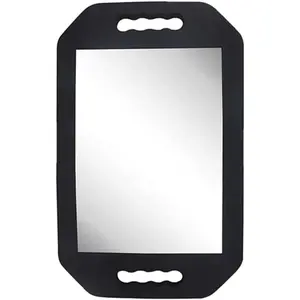 Double Handle Mirror - Large Hand Held Mirror(16.14" x 9.84") Barber Mirrors Handheld,Salon Hand Mirrors with Handle,Barbershop Hair Salon Equipment Hairstylist and Barber Accessories