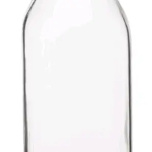 Glass Milk Bottle with Lid - Size Quart 32 oz