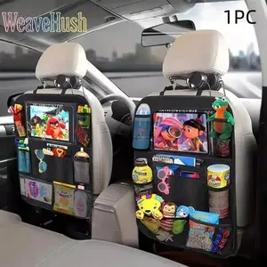 2026 Hot Sale Car Seat Back Storage Bag with Multi Pockets, Waterproof Easy-to-Clean Car Organizer, Multifunctional Universal Auto Seat Back Protector, Durable Car Interior Accessory for Road Trip Kids Travel Daily Use