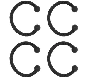 Haute Decor 4pk MantleClip Chic Stocking Holder