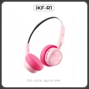 iKF-R1 Bluetooth 5.4 Hi-Fi Retro Headphones with Custom EQ, Wireless Music, Lightweight Design, Comfortable Fit, OOTD Outfit, Sport Gym Use Audio Headset