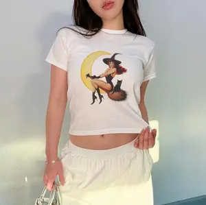 Witchy Woman Cotton Baby Tee, y2k baby tee, gift for girlfriend