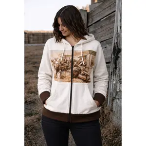 WESTERN PATCHWORK ZIP UP JACKET