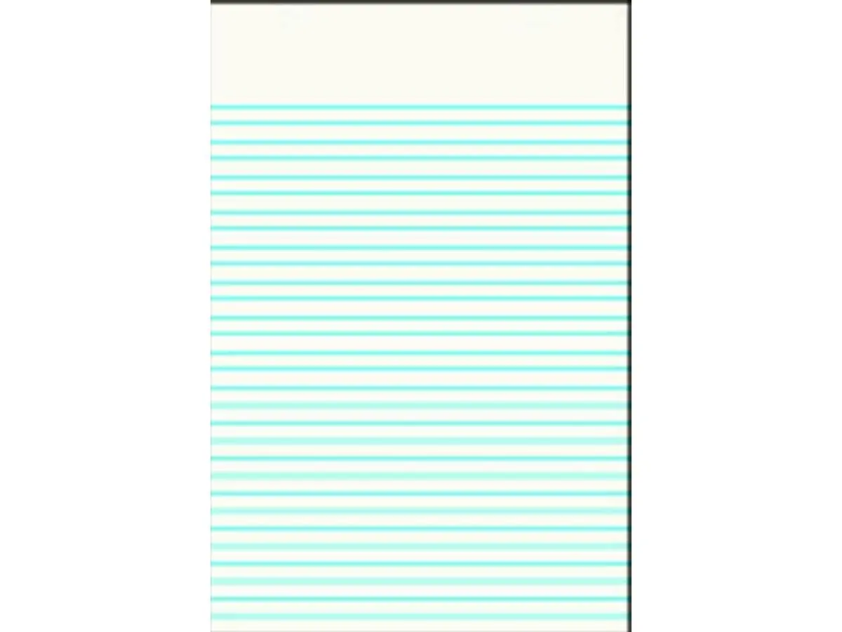 School Smart 023833 Picture Story Chart Pad - 2 x 3 ft, 1 in Ruling, White, 100 Sheets per Pad, 2 Punched Holes