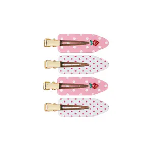 Emi Jay Popstar Creaseless Makeup Flat Hair Clips in Sweet Berry Dot