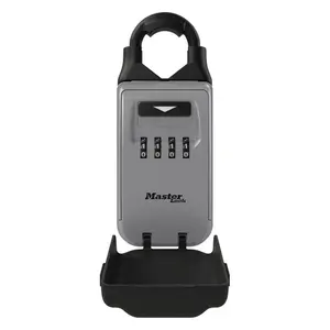 Master Lock 8015609 2.88 in. Metal 4-Dial Combination Lock Box