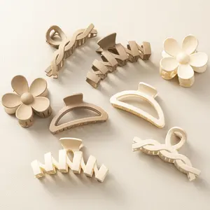 Ladies' hair clips, thick hair claw clips, anti slip hair accessories, multiple styles, neutral hair claw clips, and various packaging are perfect for women