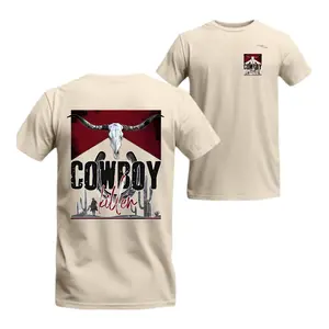 Cowboy Killer Skull Design - Western Wear T-Shirt - Bold and Edgy Style Menswear Sweaters - cristina spolnick, sweatpants men, streetwear, Sunny Ann Store