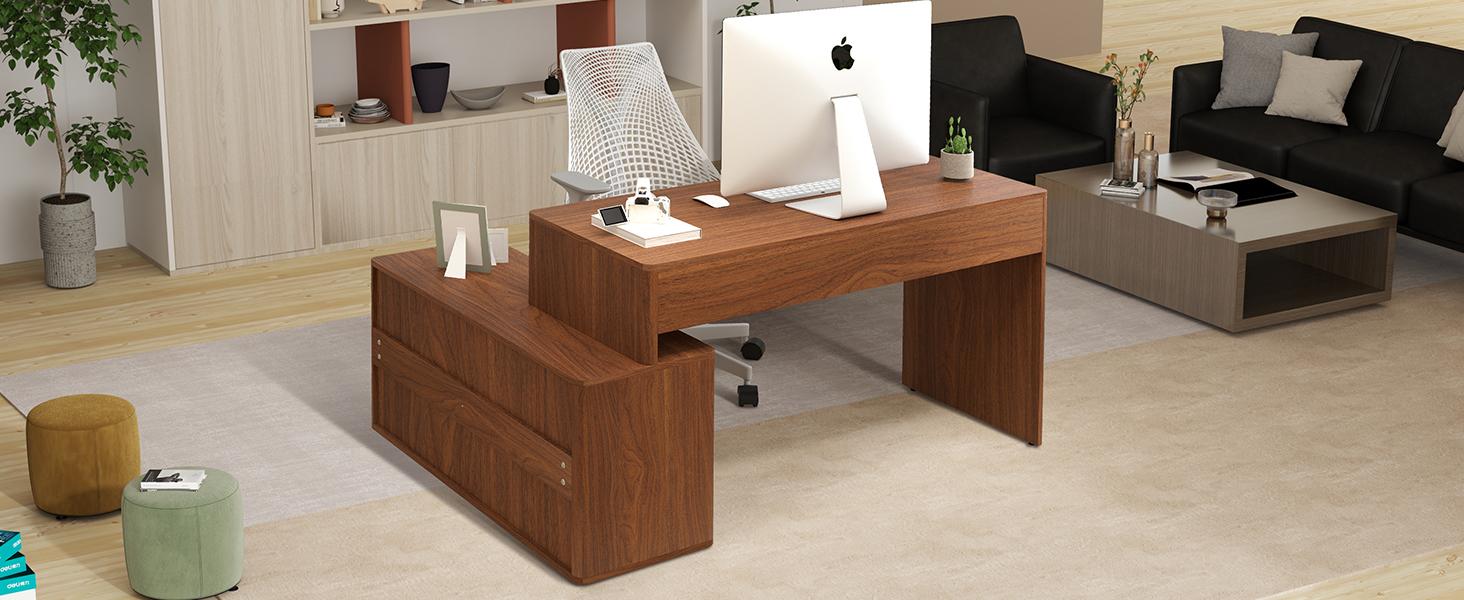 Giratree Modern Computer PC Desk Table with Storage, Corner L Shaped Desk with Drawers, Home Office Desk for Bedroom and Small Space, for Writing, Executive, Study, Work, Vanity Giratree Modern Computer PC Desk Table with Storage, Corner L Shaped Desk with Drawers, Home Office Desk for Bedroom and Small Space, for Writing, Executive, Study, Work, Vanity