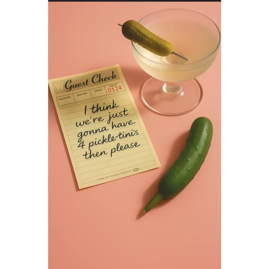 Pickle Squishy Pen, Fun Shape Writing Tool for Office Stationery & Writing Supplies