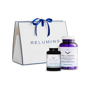 Relumins Advanced Duo – Complete Skincare and Wellness Bundle with Derm 1650mg and Vitamin C Capsules – Glutathione Complex for Glowing Skin – Daily Beauty Routine and Holiday Gift Set for Her