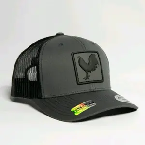 3D PVC Patch Curved-Bill Classic Trucker Snapback Hat 26