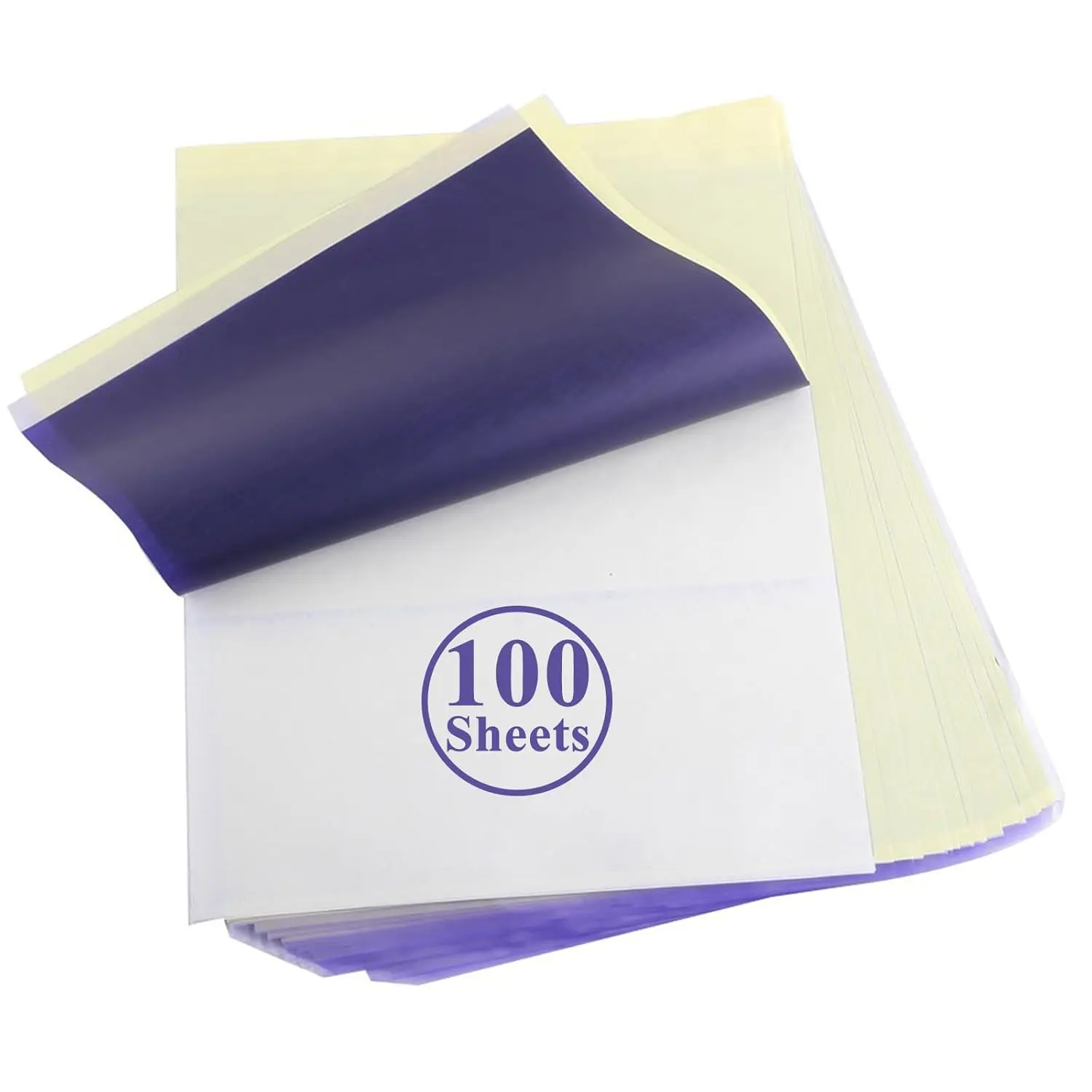 Transfer Paper 100 Sheets A4 Size - Professional Thermal Stencil Paper for Artists, Dual Use with Copier or Hand Drawing, Smudge-Free Carbon Layer, Cut-to-Fit Design