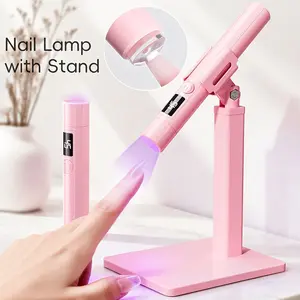 1pc Portable Stand-Type for nail Lamp, Fast LED for nail Dryer For Gel & Acrylic for nails, Home Salon Manicure Kit With Auto Sensor, Perfect Gift For Nail Beginners & Professionals