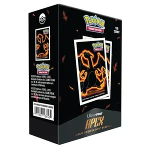 Ultra Pro: Pokemon Neon Kanto - Charizard - Apex Deck Protector Sleeves (105ct)