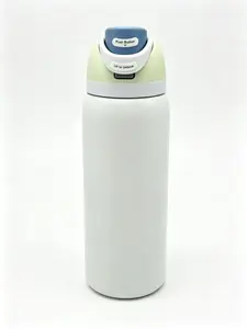 Owala 32oz Pastel 2-Tone Insulated Stainless Steel Portable Water Bottle - Lift-to-Unlock Push Button Flip Spout Vacuum Flask, Leakproof BPA-Free Sweat-Proof Tumbler for Travel