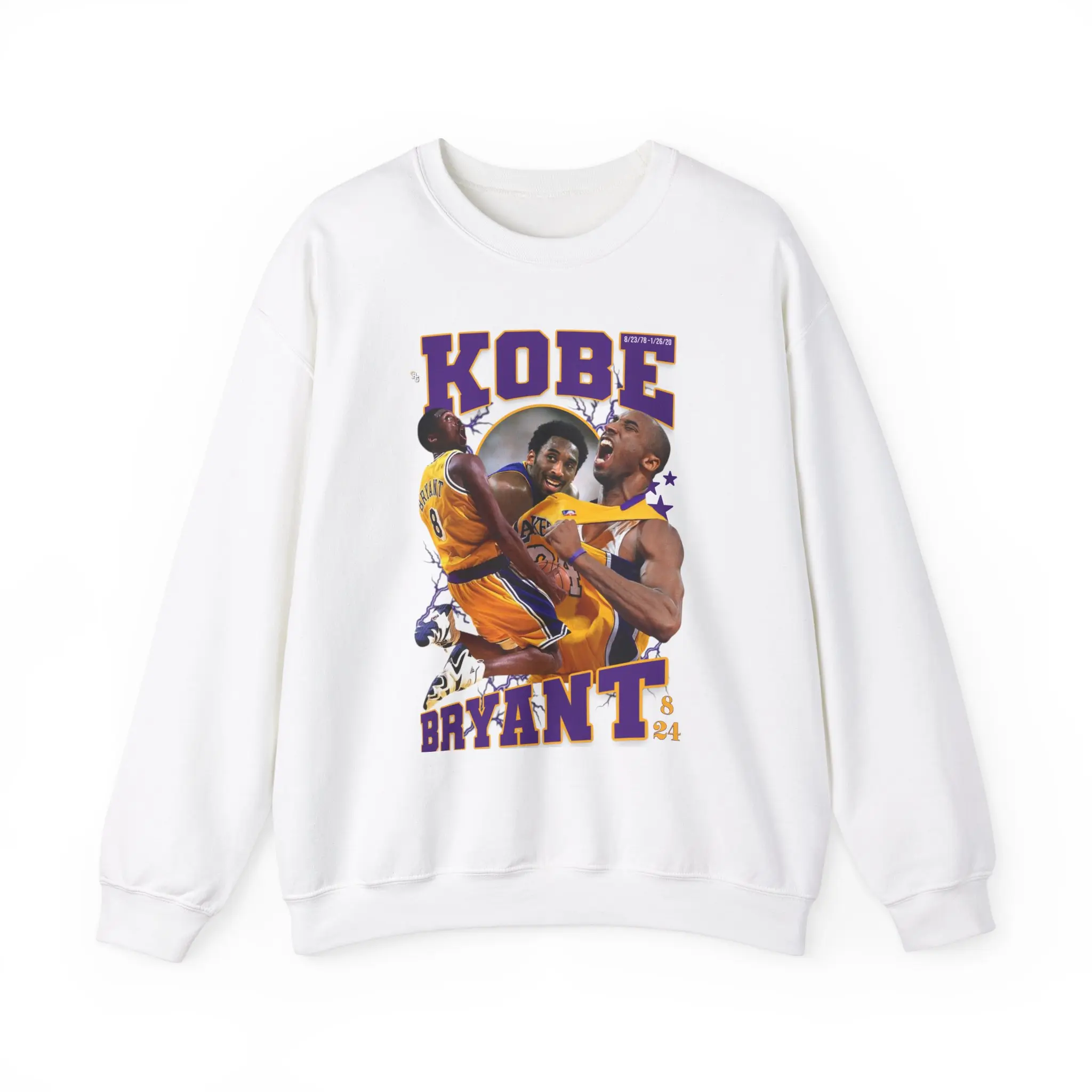 Kobe Bryant Tribute Crewneck Sweatshirt - Unisex Heavy Blend™ Casual Collar