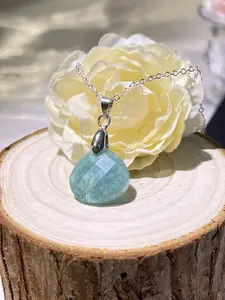 Blue Amazonite  Necklace, Blue Necklace, Crystal Necklace