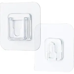 5/10/15 pairs Wall Hooks Hanger Double Sided Adhesive Suction Cup Sucker Kitchen Bathroom Wall Storage Holder Organizer