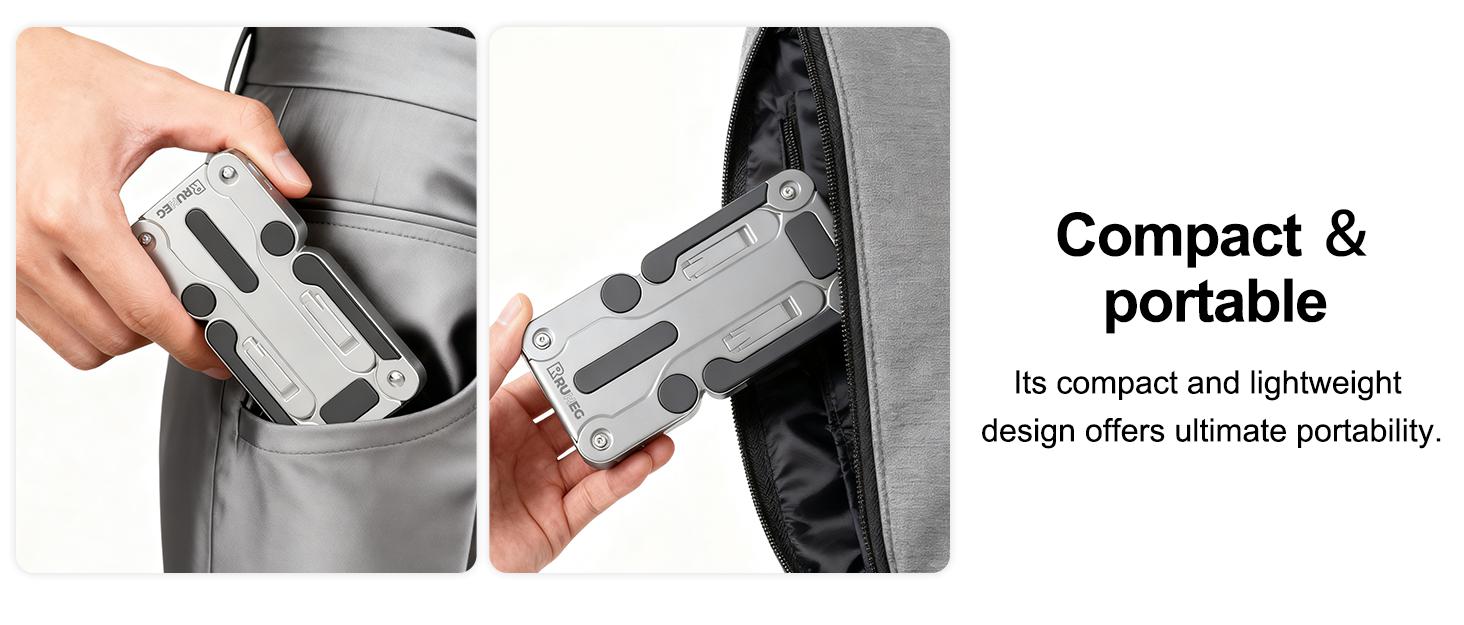 Viral Foldable Cooling Stand Multi-Use Ergonomic Laptop Riser Tablet Phone Live Stream Holder 1-Second Fold Unfold Multi-Angle Adjustment with Cooling Vents Silver