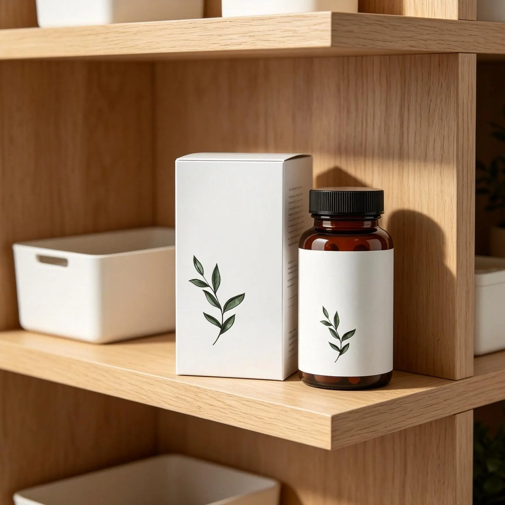 Household storage shelves and storage bins