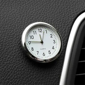 Car Clock Luminous Mini Automobiles Internal Stick-On Digital Watch Mechanics Quartz Clocks Auto Ornament 40mm 43mm 2026 For your cars