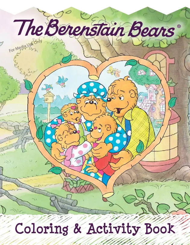 Berenstain Bears Coloring Book with Mama, Papa, Brother and Sister Bear, Games, and Activities