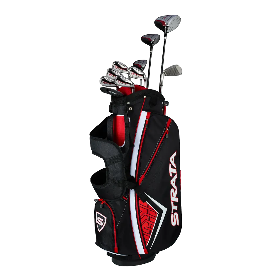 Men's Strata Plus 14-Piece Set in Black/Red | Size: Standard Mens Regular Flex