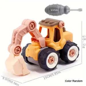 Constructions Toys Vehicles Trucks Take Apart Toys Trucks Set Excavators Building Car Toys With Drills - Best Gifts Truck Toys For Boys Kids